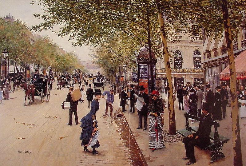 Jean Beraud Boulevard des capucines France oil painting art